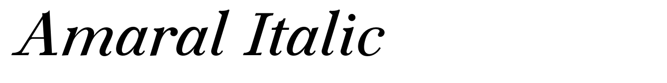 Amaral Italic
